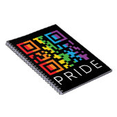 Carnet Pride Rainbow QR Code LGBTQIA+ (Côté Droit)