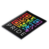 Carnet Pride Rainbow QR Code LGBTQIA+ (Côté gauche)