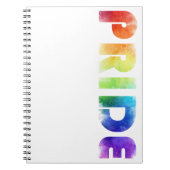 Carnet Pride Rainbow Thème (Devant)