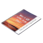 Carnet PRIE QUE DIEU ME DIT-IL AUJOURD'HUI ? Dévotion (Côté gauche)