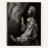 Carnet Prière de sérénité de saint François d'Assise (Devant)
