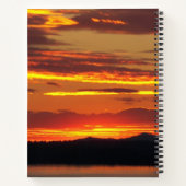 Carnet Prière de sérénité Paysage du coucher de soleil or (Dos)