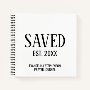 Carnet Prière personnalisée chrétienne établie de salut