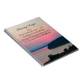 Carnet Prière Serenity Pink Seascape Sunset Photo (Côté Droit)