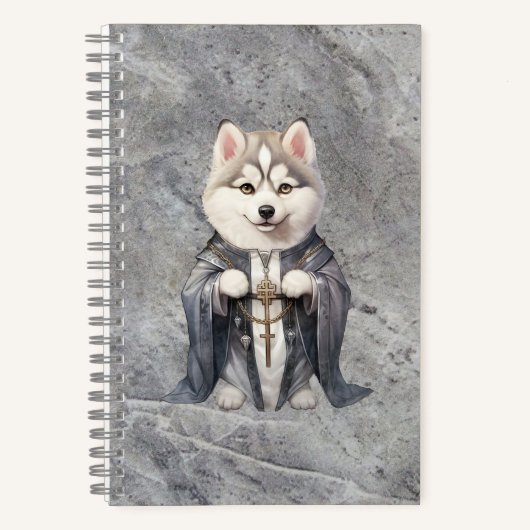 Carnet Priest King Siberian Husky Dog (Recto)