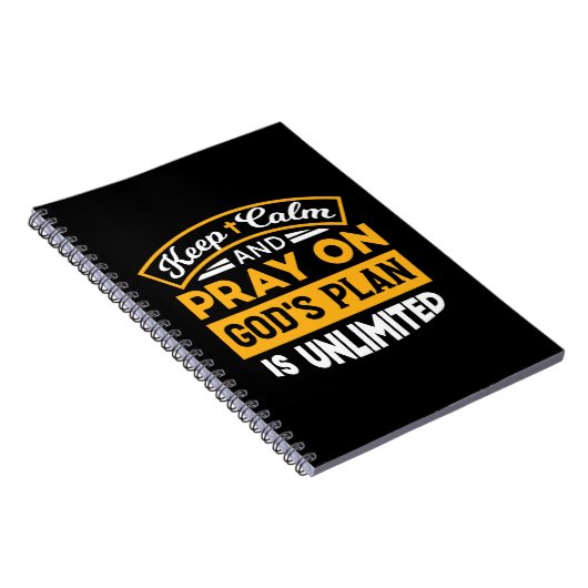 Carnet Priez et faites confiance au plan illimité de Dieu (Côté Droit)