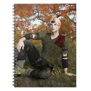 Carnet Prince de la forêt de fantaisie d'automne Portrait