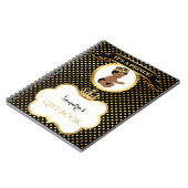 Carnet Prince Royal Black Gold Gift d'Afro-américain (Côté gauche)
