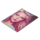 Carnet princesse adolescente Rose (Côté gauche)