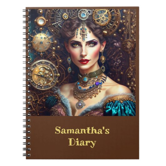 Carnet Princesse Baroque Steampunk (Devant)