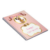 Carnet Princesse Bébé Fille Grand Nœud Rose Or Cadeau Inv (Côté Droit)