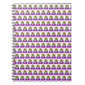 Carnet Princesse Couronne arc-en-ciel Emoji Poop (Devant)
