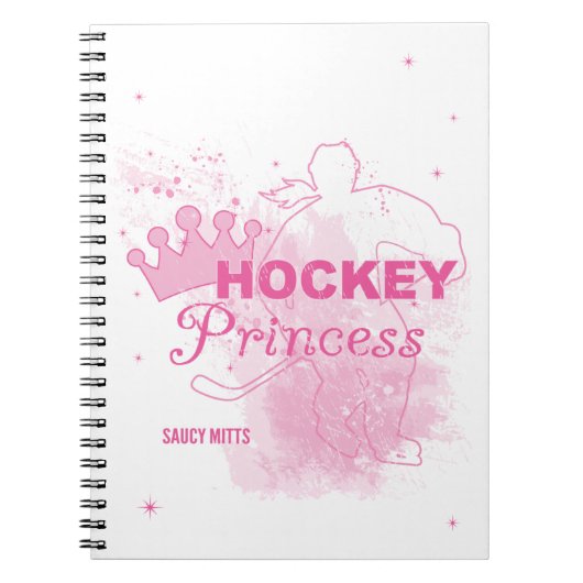 Carnet Princesse d'hockey (Devant)