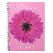 Carnet Princesse Diary Notebook de fleur de Fuschia (Devant)