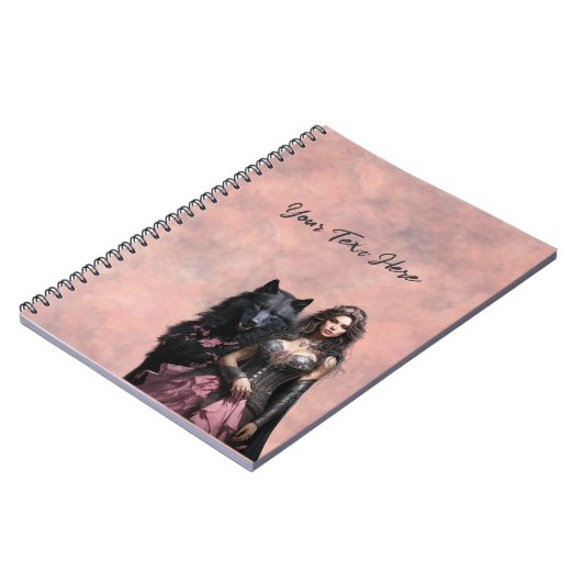 Carnet Princesse foncée personnalisée (Côté gauche)