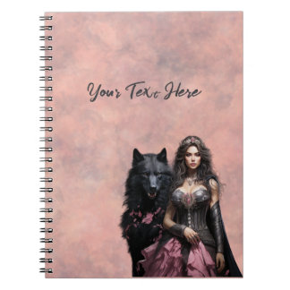 Carnet Princesse foncée personnalisée