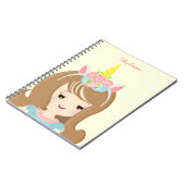 Carnet Princesse Licorne (Côté gauche)