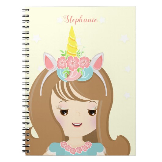 Carnet Princesse Licorne (Devant)