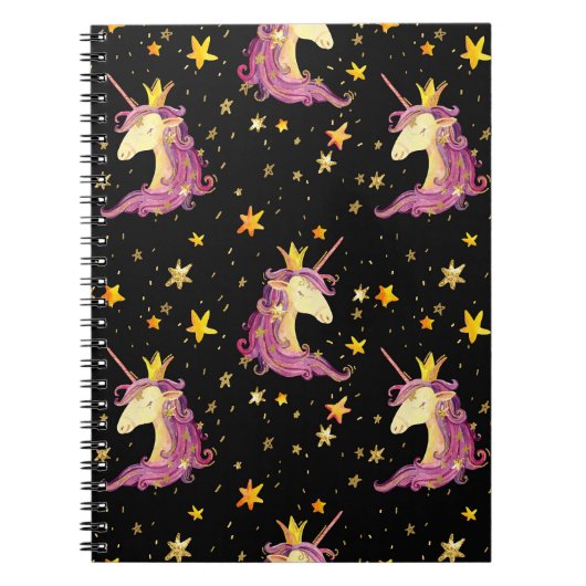 Carnet Princesse Licorne : Conte de Fée à l'Aquarelle (Devant)