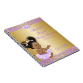Carnet Princesse Lilac Gold Gift Guest d'Afro-américain (Côté Droit)