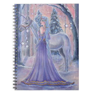 Carnet Princesse Lumi avec l'art de licorne par Renee Lav
