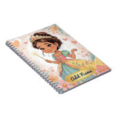 Carnet Princesse mignonne - Ajouter un nom (Côté Droit)