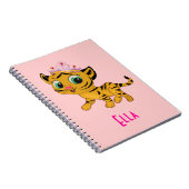 Carnet Princesse personnalisée Tigress Notebook de tigre (Côté Droit)