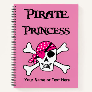 Carnet Princesse Pirate Rose