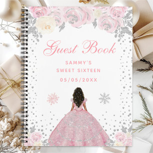 Carnet Princesse Sweet Seize Peau Sombre Hiver Rose