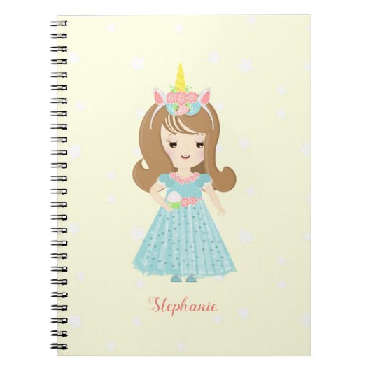 Carnet Princesse Unicorn (Devant)