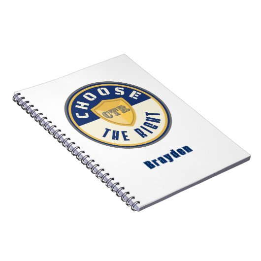 Carnet principal LDS personnalisé CTR Choisissez l (Côté Droit)