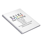 Carnet Principes de Reiki Préceptes blanc (Côté Droit)