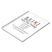 Carnet Principes de Reiki Préceptes blanc (Côté gauche)