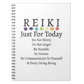 Carnet Principes de Reiki Préceptes blanc (Devant)