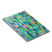 Carnet Printemps Blues Art Abstrait (Côté Droit)