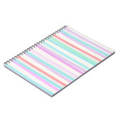 Carnet Printemps couleurs d'été en rayures (Côté gauche)