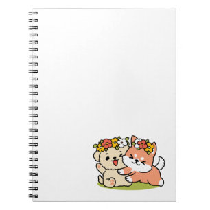 Carnet Printemps dans la laideur - Illustration de chien