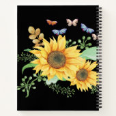 Carnet printemps de tournesol (Dos)