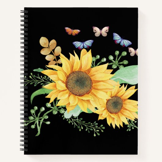Carnet printemps de tournesol (Devant)