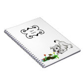 Carnet Printemps éveillé, chiot avec papillon (Côté Droit)