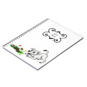 Carnet Printemps éveillé, chiot avec papillon (Côté gauche)