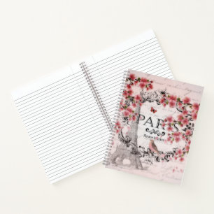 Carnet Printemps rose de Paris