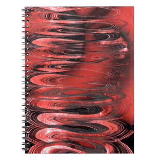 Carnet Printemps surréaliste rouge à noir