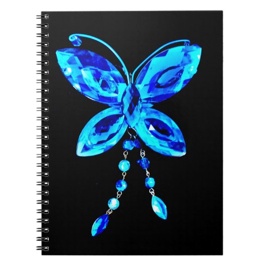 Carnet Prisme de papillon bleu (Devant)