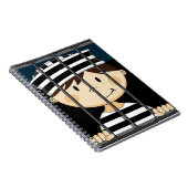 Carnet Prisonnier de bande dessinée en cellule de prison (Côté Droit)