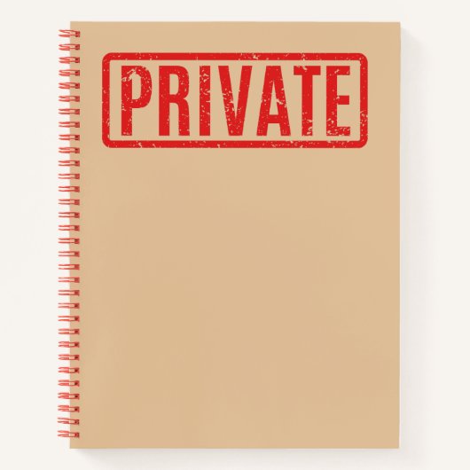 Carnet Privé Stampé (Devant)