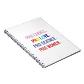 Carnet Pro-Choice Pro-Life Pro-Science Pro-Femmes (Côté Droit)