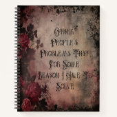 Carnet Problèmes d'autres personnes Dark Gothic (Devant)