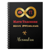 Carnet Problèmes d'enseignant en mathématiques Infinity P (Devant)