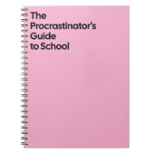 Carnet Procrastinator’s School Notebook (Devant)